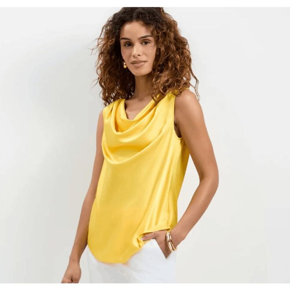NWT Trina Turk Alessi Cowl Neck Top- Size L